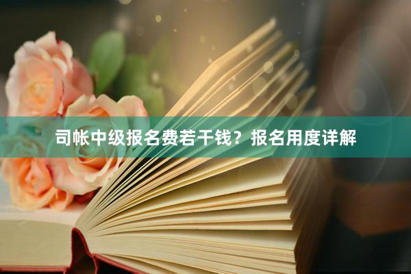 司帐中级报名费若干钱？报名用度详解